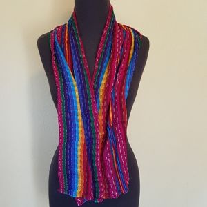 New- Guatemalan multicolor scarf